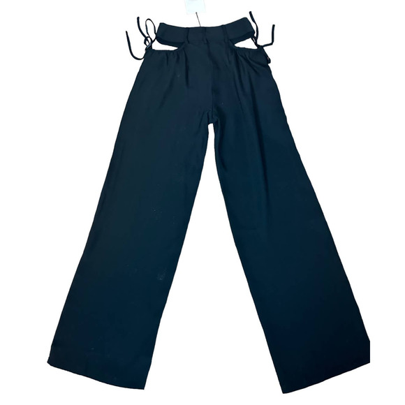 Revolve Pelvic Cut Out Pants Size XS Trouser Wide Leg Black Superdown Be… - Picture 5 of 11
